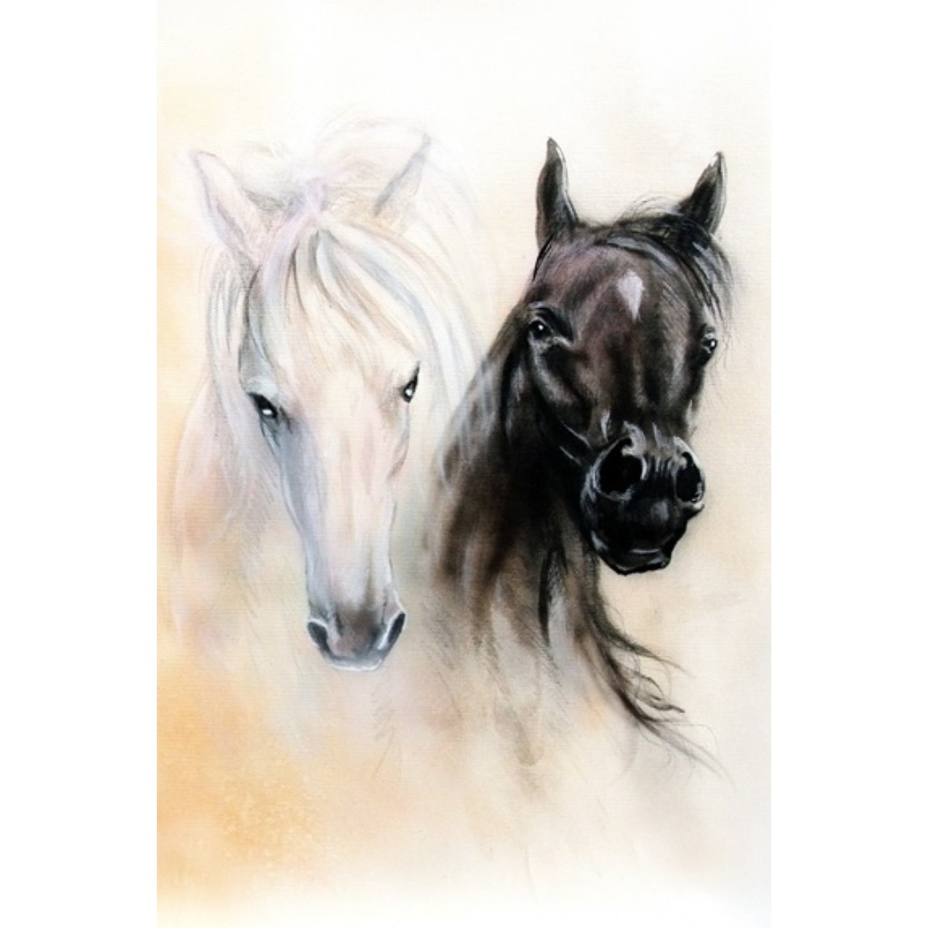 Atlar Kanvas Tablo (40x60cm) - Üretici