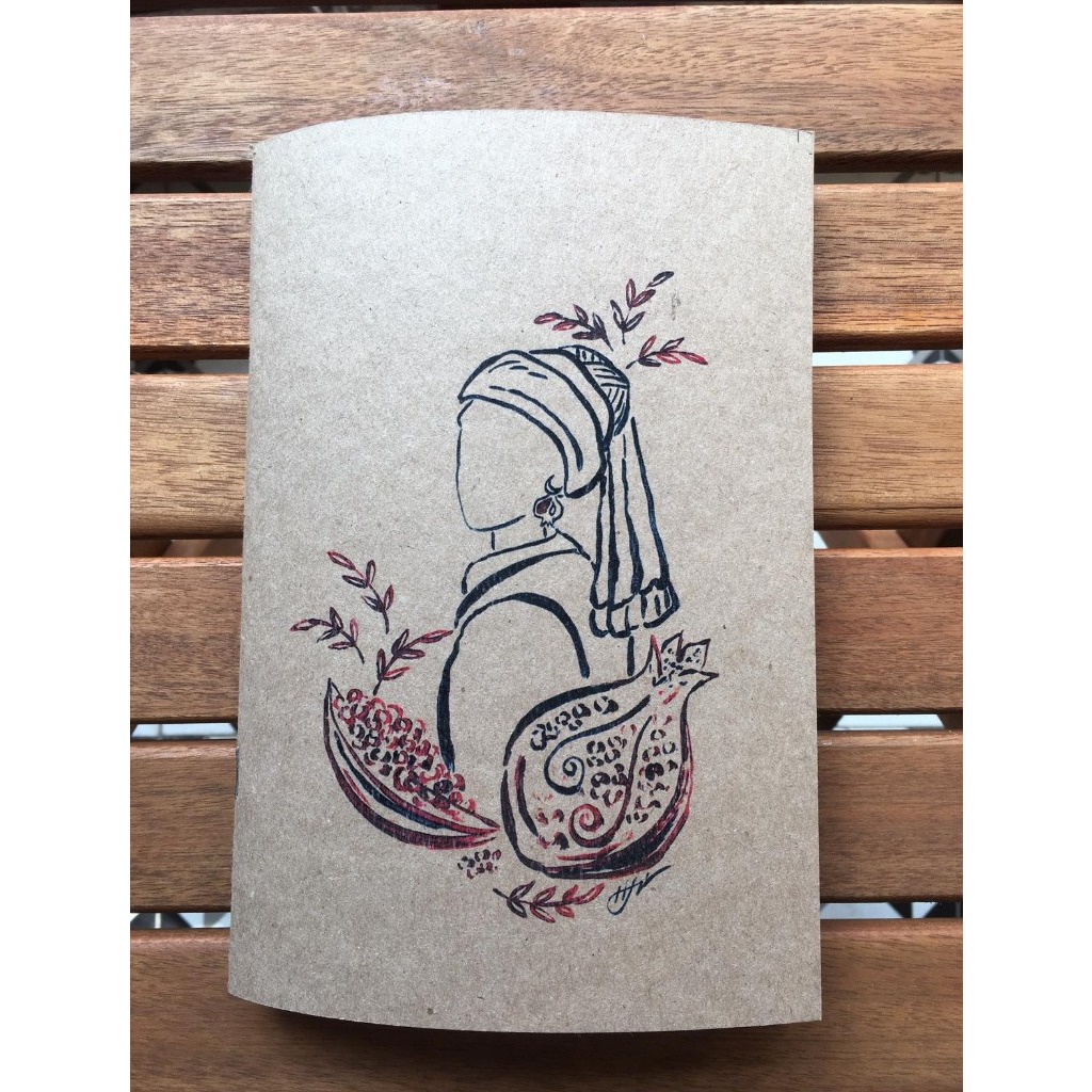 Nar Küpeli Kız Kraft Defter - Üretici